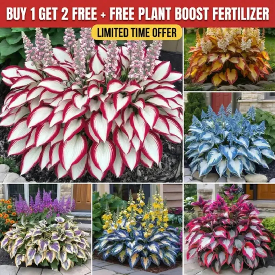 Premium Hosta Flower Seeds + Organic Pot Mix FREE