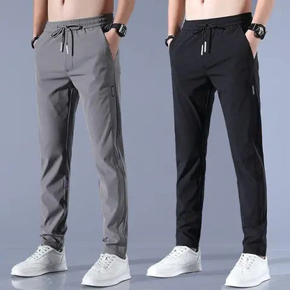 PREMIUM MEN'S HIGH STRETCH SKINNY LYCRA PANTS (Buy 1 Get 1 FREE) (Black & Gray)