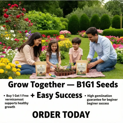 Premium Flower Seeds (Pack of 100) + FREE Plant Growth Supplement