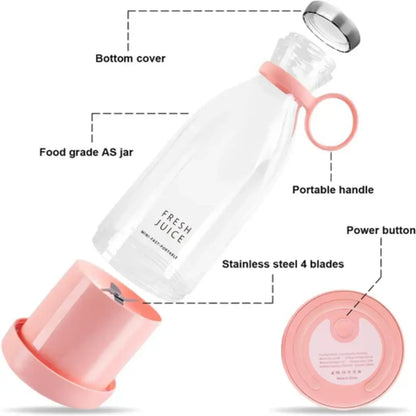Premium Portable Rechargeable Blender fresh juice Bottle Leakproof & Stylish