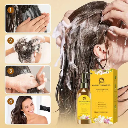 Japanese Long Lasting Natural Hair Dye Shampoo (Buy 1 Get 1 FREE)